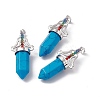 Synthetic Turquoise Big Pointed Pendants G-I342-01P-03-1