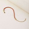 Twisted Nylon Cord Bracelets for Women BJEW-V007-01G-05-1