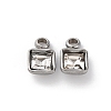 304 Stainless Steel Rhinestone Pendants STAS-B090-02P-09-1