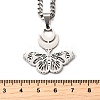 Hollow Butterfly 201 Stainless Steel Pendant Necklaces for Women NJEW-M105-08P-3