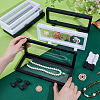 6Pcs 2 Colors Rectangle ABS Plastic 3D Floating Frame Display Holder ODIS-GA0001-66-3