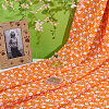 Flower Pattern Cotton Fabric DIY-WH0591-275B-4