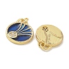 Brass Micro Pave Cubic Zirconia Pendants KK-B124-04G-01-2