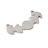 Non-Tarnish 201 Stainless Steel Pendants LS-STAS-E175-13P-2