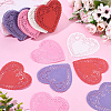 400Pcs 4 Colors Heart Lace Greaseproof Wrapping Paper FIND-SP0005-47-4