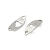 Tarnish Resistant 201 Stainless Steel Connector Charms STAS-C108-54P-2