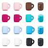 CHGCRAFT 16Pcs 8 Colors Food Grade Eco-Friendly Silicone Beads SIL-CA0001-83-1