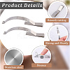 Stainless Steel Window Screen Tension Spring Corner Clips AJEW-CN0002-93A-5