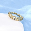 304 Stainless Steel with Rhinestone Finger Rings RJEW-Q020-10G-5
