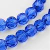 Transparent Glass Bead Strands GLAA-G013-6mm-26-3