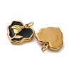 304 Stainless Steel Enamel Charms STAS-U061-51G-03C-2