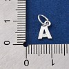925 Sterling Silver Letter Charms STER-C012-01S-A-3