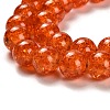 Spray Painted Crackle Glass Beads Strands CCG-Q001-10mm-09-3