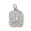 Rack Plating Brass Micro Pave Clear Cubic Zirconia Charms KK-G501-01V-P-1