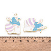 Alloy and Enamel Pendants ENAM-T021-21F-3