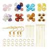 DIY Mixed Stone Chip Beads Earrings Making Kit DIY-FS0002-38-2