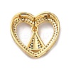 Eco-Friendly Rack Plating Brass Micro Pave Cubic Zirconia Slider Charms LS-KK-F853-33G-2