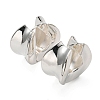 Rack Plating Brass Twist Thick Hoop Earrings EJEW-D063-04P-1