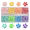 224Pcs 8 Colors Handmade Polymer Clay Beads CLAY-YW0001-53-1