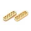 Brass Micro Pave Cubic Zirconia Multi-Strand Links KK-P239-02B-G-2