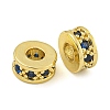 Rack Plating Brass Micro Pave Cubic Zirconia Spacer Beads KK-F089-39B-G06-1