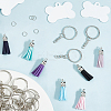DIY Blank Double-sided Heat Transfer Aluminium Pendant Keychain Making Kits DIY-SP0005-26C-7