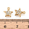 304 Stainless Steel Rhinestone Charms STAS-N110-43G-3