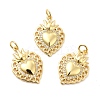 Rack Plating Brass Micro Pave Cubic Zirconia Pendants X-KK-K270-16G-4