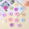 18Pcs 9 Colors Flower Food Grade Eco-Friendly Silicone Beads SIL-SZ0001-19-3
