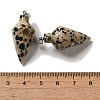 Natural Dalmatian Jasper Pendants G-Z055-02P-01-3