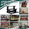 1 Bag 3-Tier Wood Display Riser Stands for Cosmetic ODIS-PH0002-02-5