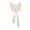 Brass Micro Pave Clear Cubic Zirconia Pendants KK-Z057-06S-1