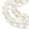 Transparent Electroplate Glass Beads Strands GLAA-T032-T8mm-C10-3