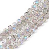 Transparent Electroplate Glass Beads Strands EGLA-F153-HR01-1