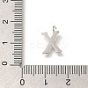 304 Stainless Steel Micro Pave Cubic Zirconia Pendants STAS-H228-06P-X-3