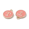 (Defective Closeout Sale Border damaged) Golden Plated Alloy Enamel Charms LS-ENAM-XCP0001-20T-3