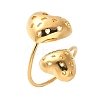 304 Stainless Steel Open Cuff Ring for Women RJEW-Z088-03G-2