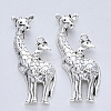 Tibetan Style Alloy Big Pendants TIBE-R316-019AS-RS-1