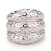Non-Tarnish 304 Stainless Steel Textured Chunky Finger Ring for Men Women RJEW-B040-08P-2