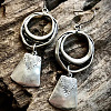 Bohemian Style Ring with Trapezoid Alloy Dangle Earrings FS-WGCE919-01-1