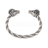 Viking 304 Stainless Steel Open Cuff Bangles for Men BJEW-U001-07G-G-3