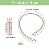 1Pc Glass Hourglass Rectangle Pet Memorial Keepsake Urn Ashes Pendant Necklaces NJEW-CA0001-27RG-2
