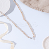 1Pc Glass Rondelle Beaded Necklaces NJEW-LP0007-23T-3