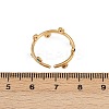 304 Stainless Steel Rhinetsone Open Cuff Rings for Women RJEW-K301-07G-01-5