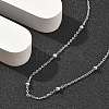 Brass Satellite Chains Necklaces for Women NJEW-D302-28P-3