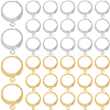 2 Colors 304 Stainless Steel Leverback Earring Findings STAS-SP0001-09B-1