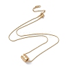 2Pcs 2 Style Ion Plating(IP) 304 Stainless Steel Column Pendant Necklaces Set NJEW-G090-03G-3