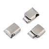 Tarnish Resistant 316 Surgical Stainless Steel Magnetic Clasps with Glue-in Ends STAS-F269-03MP-01-2