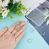10Pcs Brass Micro Pave Cubic Zirconia Huggie Hoop Earring Findings KK-BBC0013-42-3