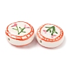 Flower Theme Handmade Porcelain Beads X1-LAMP-D303-06C-01-3